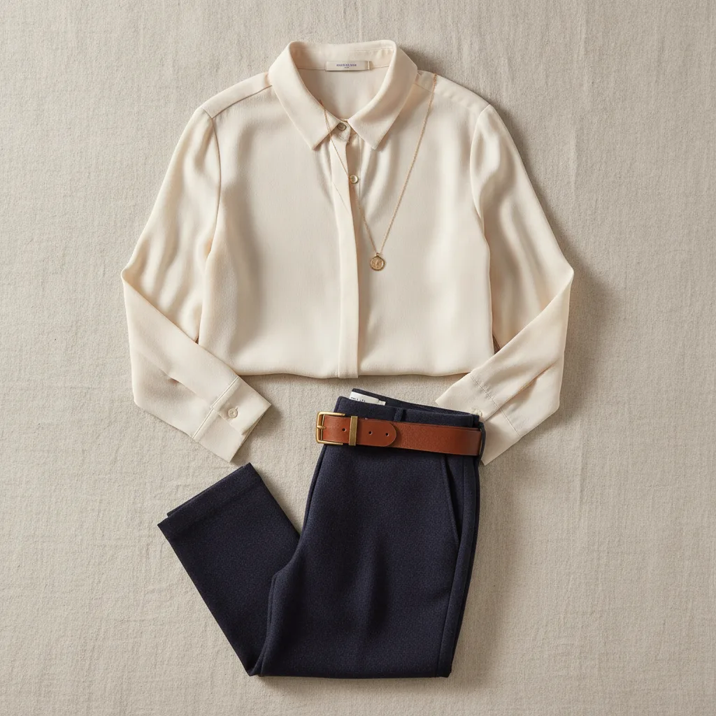 Editorial wardrobe flatlay